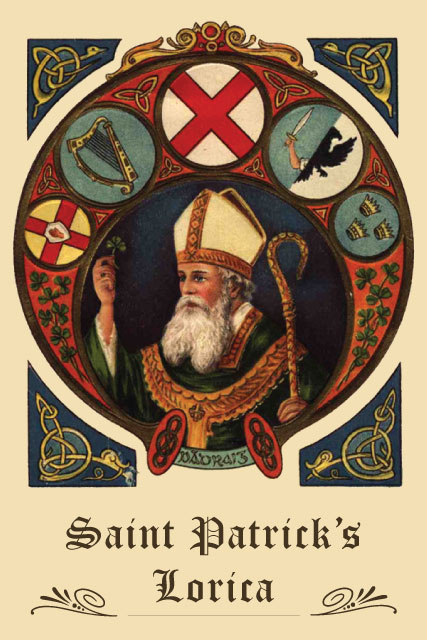 St. Patrick's Lorica Prayer Card
